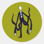 Slender Man - Book of Monsters Halloween Round Sticker