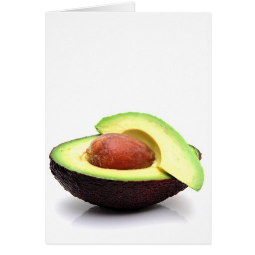 Sliced Avocado Greeting Card