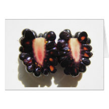 Sliced Blackberry ~ card