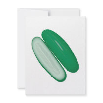 sliced cucumber personalized invite