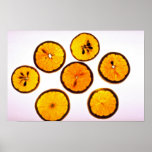 Sliced oranges posters
