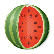 SLICED WATERMELON FRIDGE MAGNET