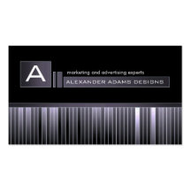 Slick Monogram Business Card
