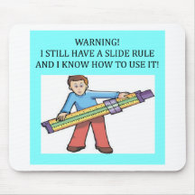 slide rule math humour mouse pads