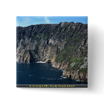 Slieve League Cliffs, County Donegal, Ireland Pinback Buttons