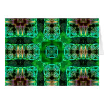 Slightly Glowing Green Greeting Cards