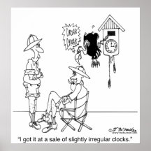 Slightly Irregular Cuckoo Clock Poster