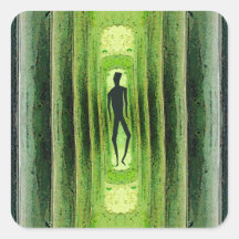 Slim Green Walker Sticker