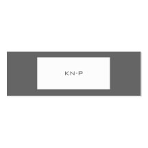 Slim grey BC Visitenkartenvorlage