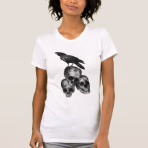 Slim Pickings Crow And Skulls Tee Shirts