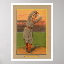 Slim Sallee Cardinals Baseball 1911 Print