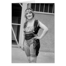 Slimming Stripes, 1920s Card