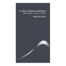 Sliver Sophisticated Business Card template