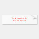 Slogan 1 - Red Bumper Stickers