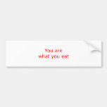 Slogan 2 - Red Bumper Sticker