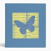 Slogan Butterfly Binder