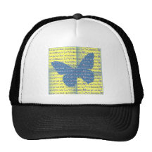 Slogan Butterfly Hat