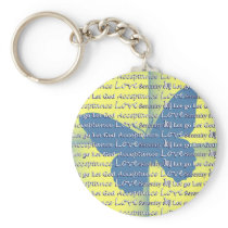 Slogan Butterfly Key Chains