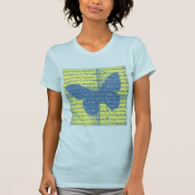 Slogan Butterfly T Shirts