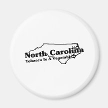Slogan d'état de la Caroline du Nord Aimants Pour Réfrigérateur