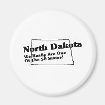 Slogan d'état du Dakota du Nord Aimants Pour Réfrigérateur