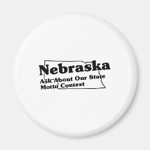Slogan d'état du Nébraska Magnets Pour Réfrigérateur