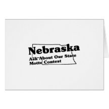Slogan d'état du Nébraska Cartes De Vœux
