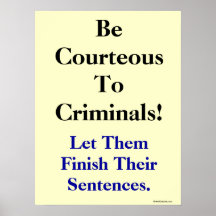 Slogan drôle de loi et de crime posters