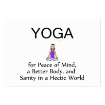 Slogan SUPÉRIEUR de yoga Carte De Visite