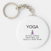 Slogan SUPÉRIEUR de yoga Porte-clés