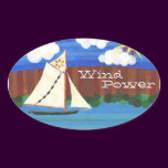 Sloop Clearwater Wind Power stickers