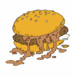 sloppy chili burger photo sculptures