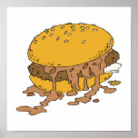 sloppy chili burger posters