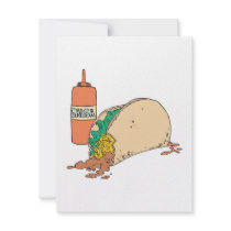 sloppy taco with salsa invitations