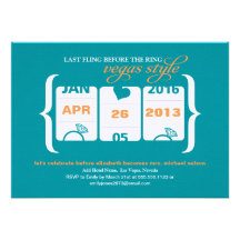 Slot Machine Bachelorette Party in Vegas Personalized Announcements