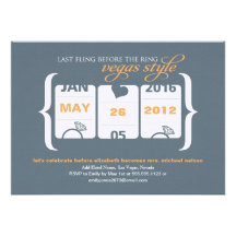 Slot Machine Bachelorette Party in Vegas Personalized Invites
