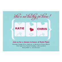 Slot Machine Bridal Shower Invitation
