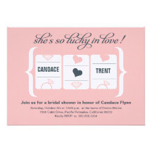 Slot Machine Bridal Shower Personalized Announcement