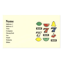 Slot Machine Business Cards