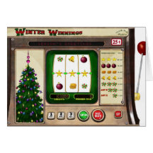 Slot Machine Christmas Card