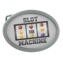 Slot Machine Oval Belt Buckles