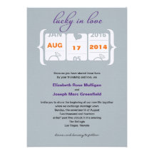 Slot Machine Wedding Invitation