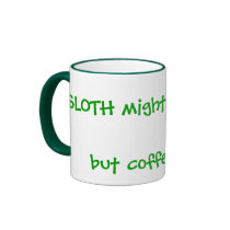 SLOTH might be my sin, but coffee's my vice Mugs