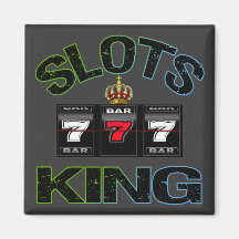 Slots King Refrigerator Magnet