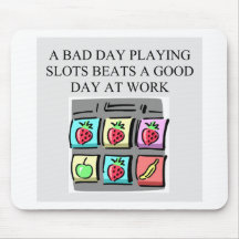 slots player casino gambler mousepad