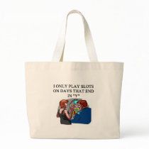 SLOTS player joke Canvas Bag