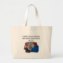SLOTS player joke Canvas Bag