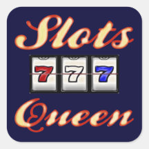 Slots Queen Square Stickers