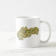 Slovakia Flag ~ Map Mug