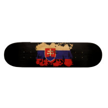 Slovakia Flag Skateboards